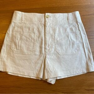 Anthropologie off-white linen Shorts